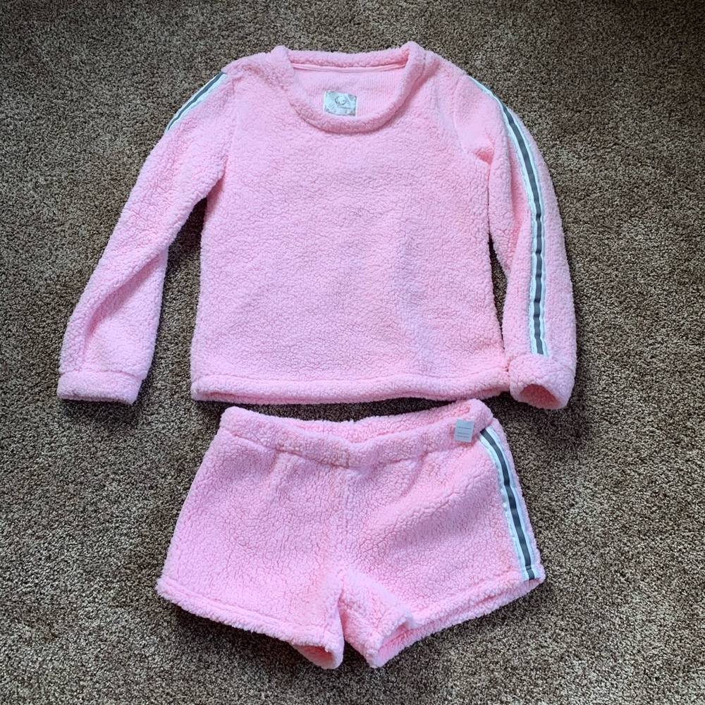 Fuzzy Pink Pajama Set
